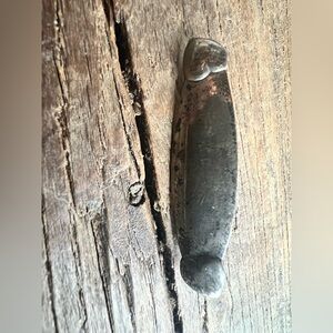 Sterling silver vintage brooch pin with hearts